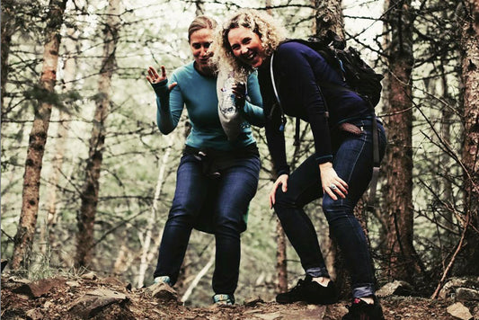 Two people enjoying the outdoors