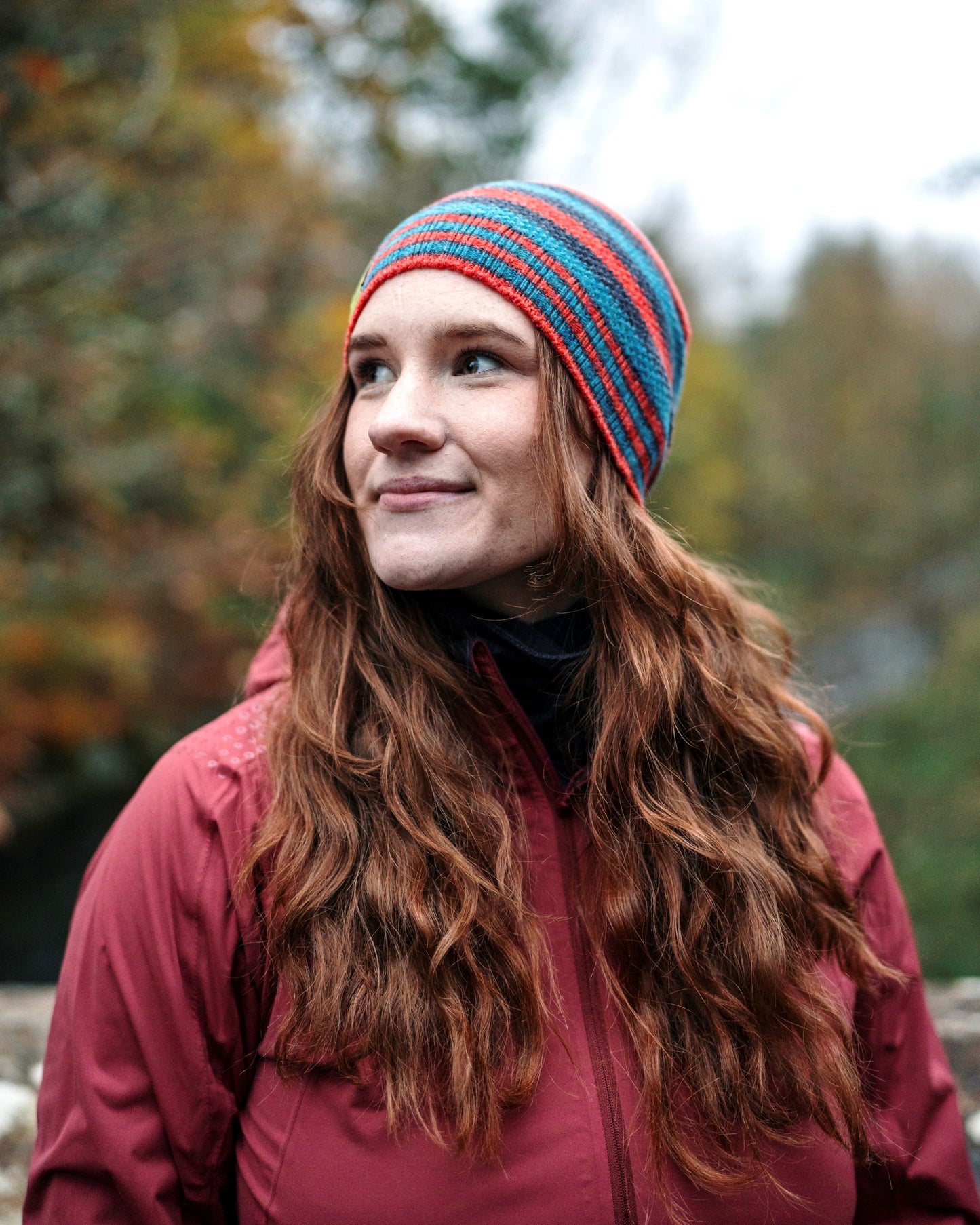 Betty Stripe Lambswool Beanie