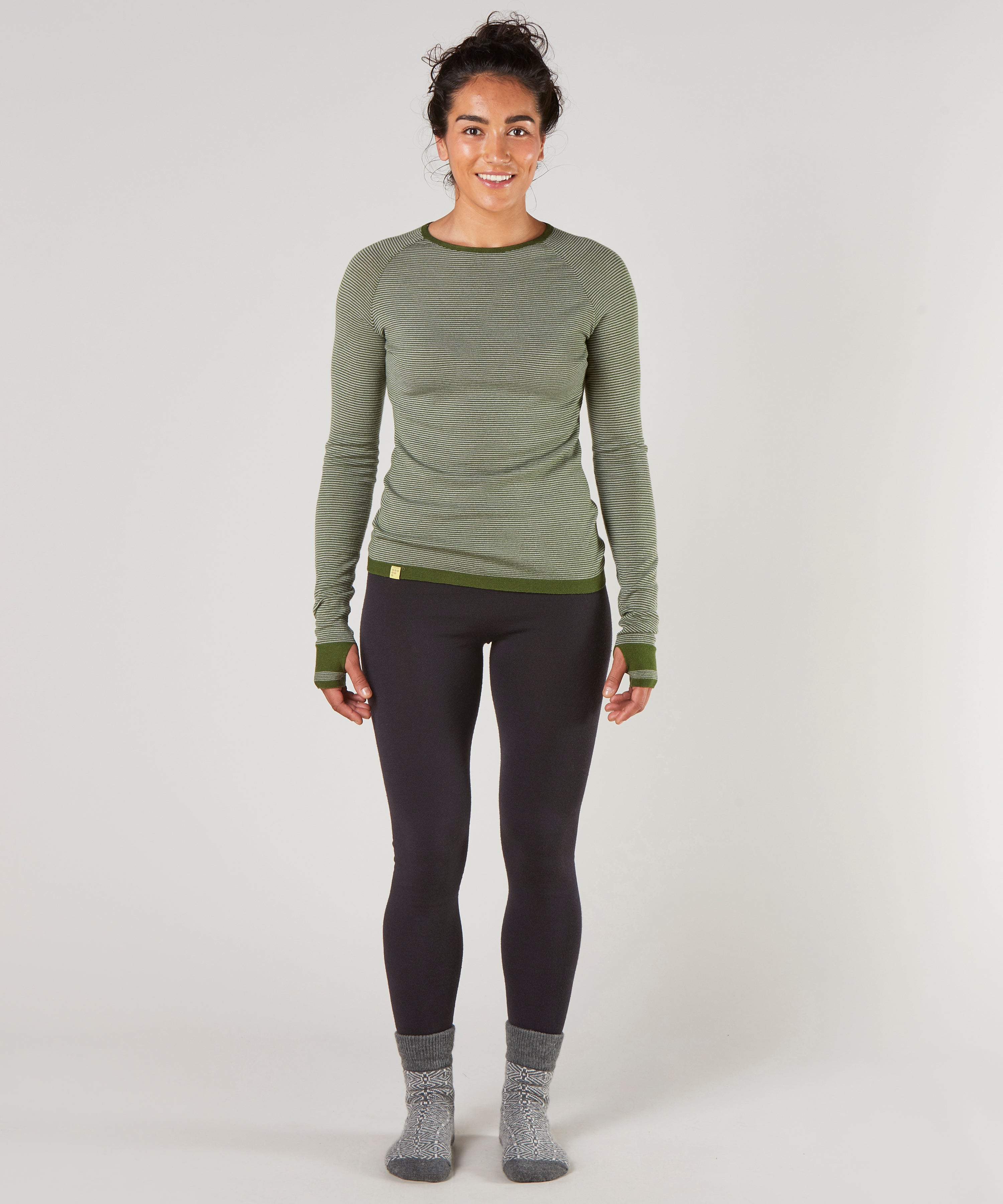 Fern Stripe Merino Base Layer – FINDRA Clothing