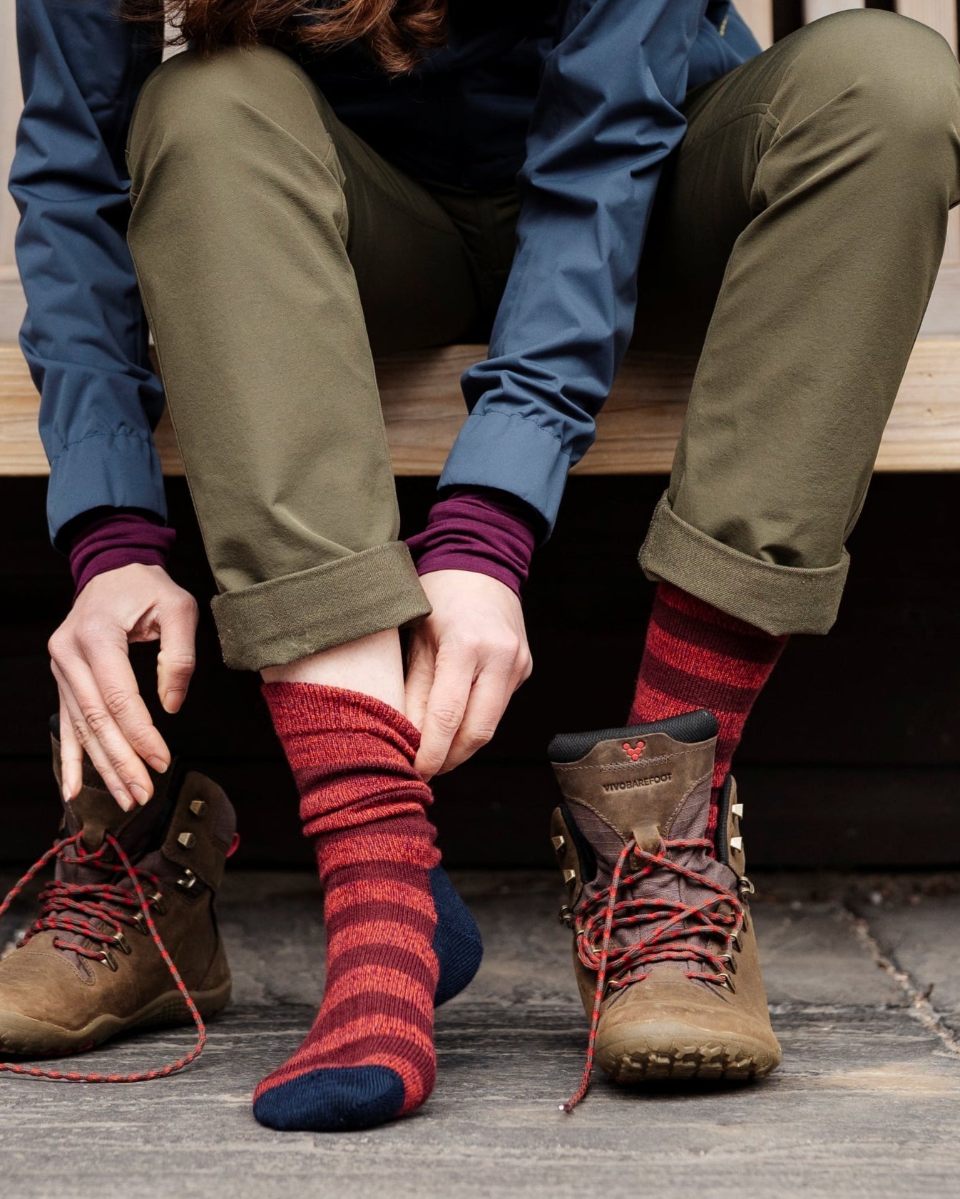 Skye Stripe Merino Socks