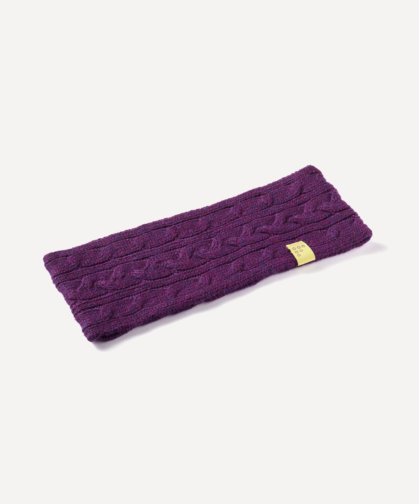 FINDRA Betty Cable Headband Eggplant Flat