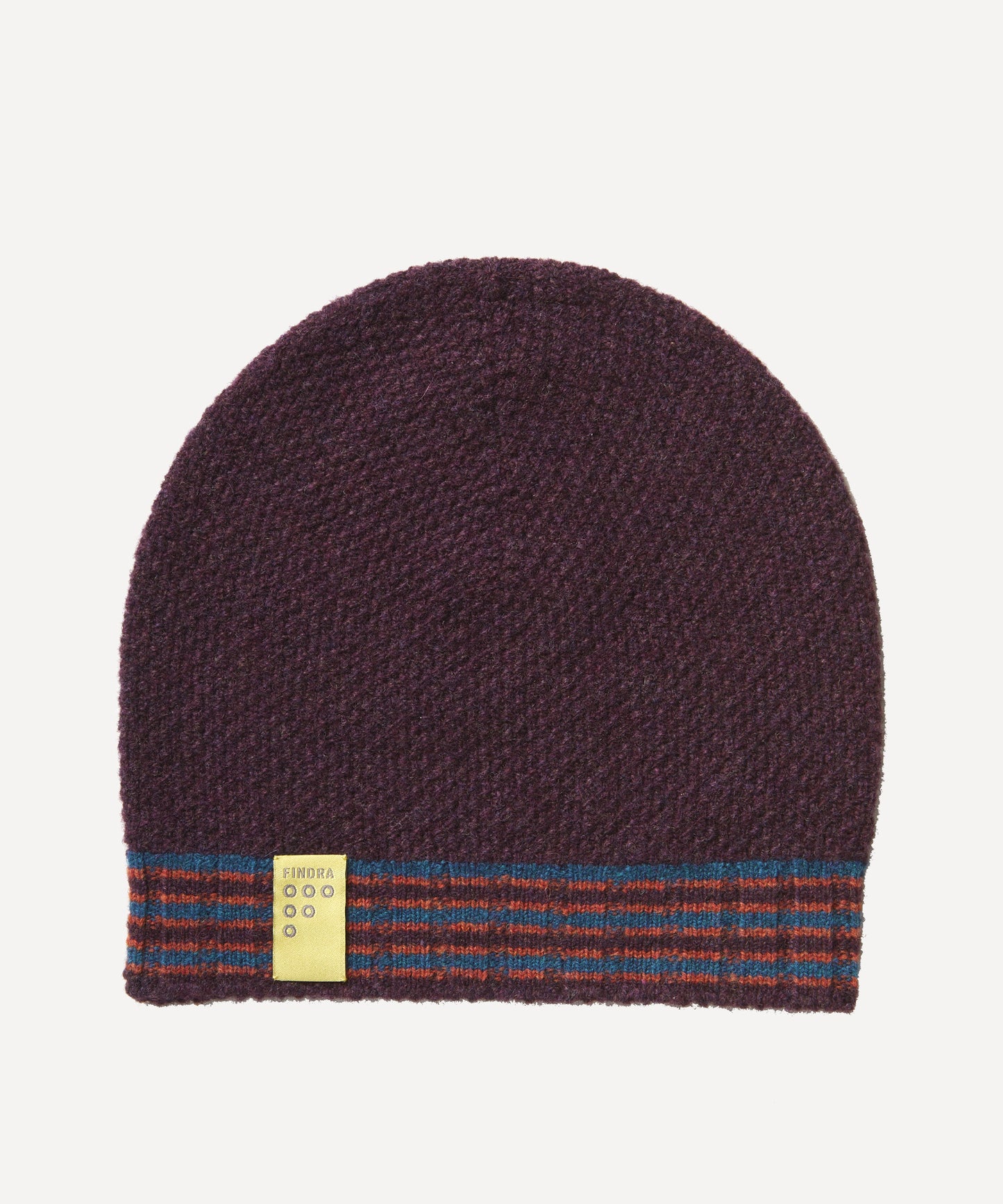 FINDRA Betty Lambswool Beanie Black Grape