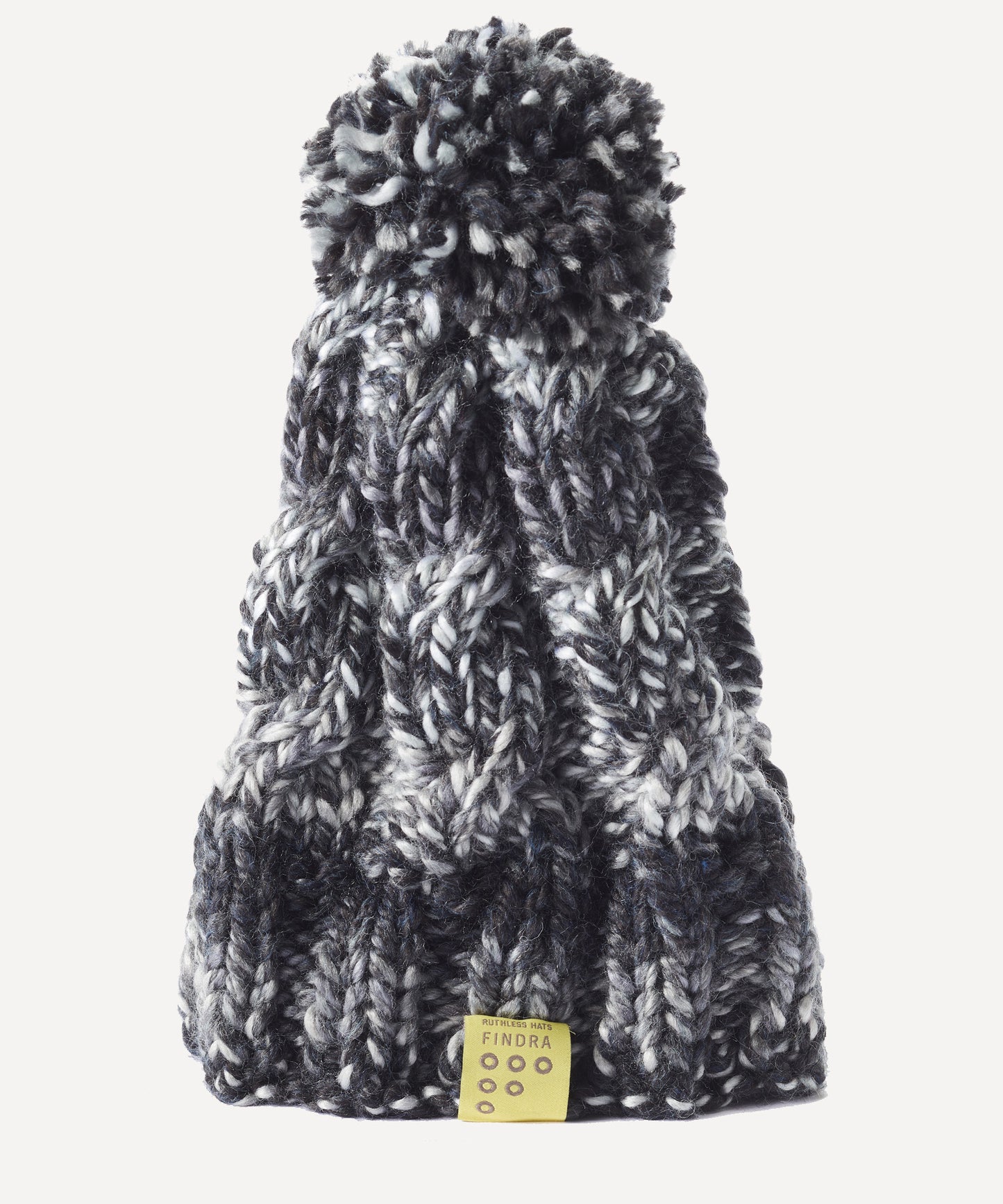 FINDRA Cable Knit Bobble Hat Humbug