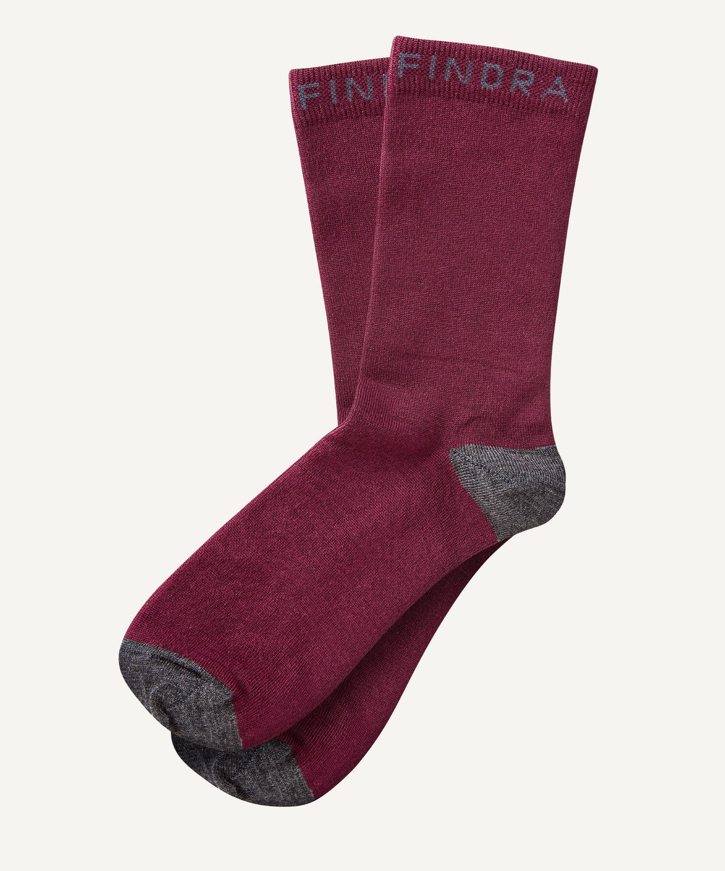 FINDRA Merino Colour Block Socks Plum