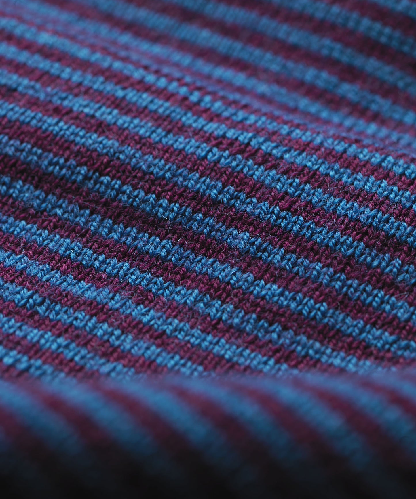 FINDRA Betty Merino Stripe Neck Warmer Eggplant Teal