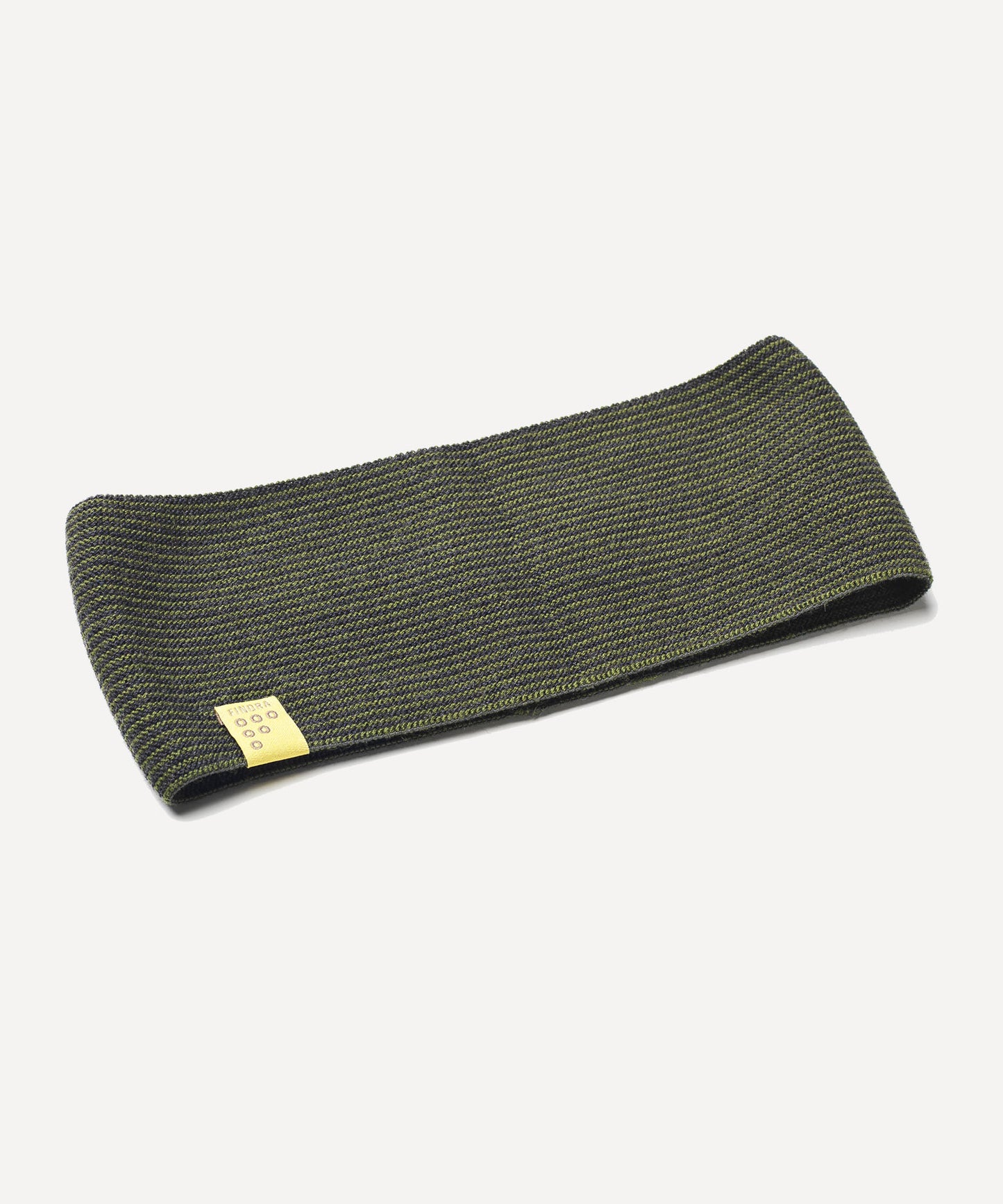 FINDRA Dark Navy Betty Head Band Stripe Moss Green Charcoal Flat
