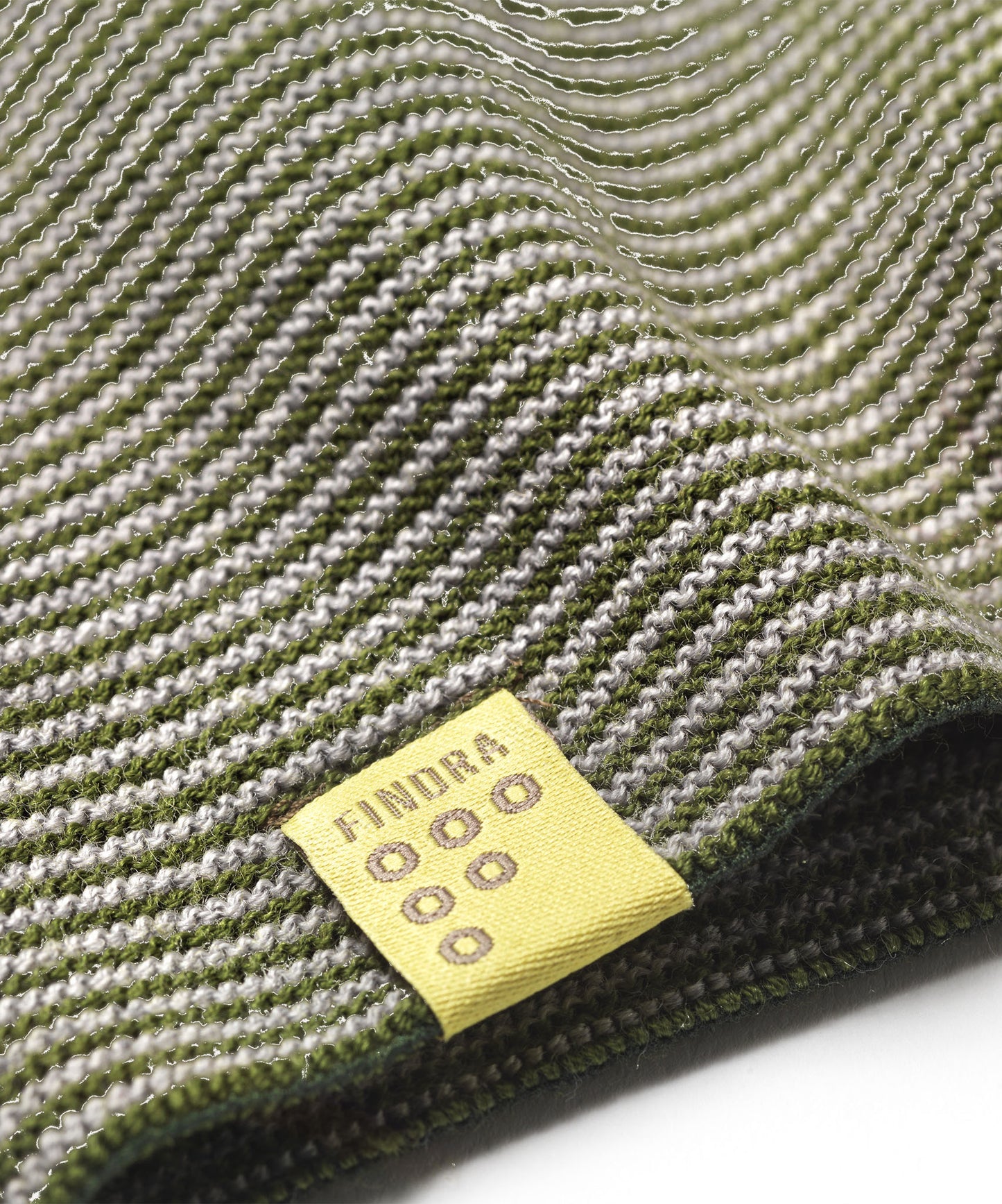 FINDRA Dark Navy Betty Head Band Stripe Moss Green Charcoal Logo