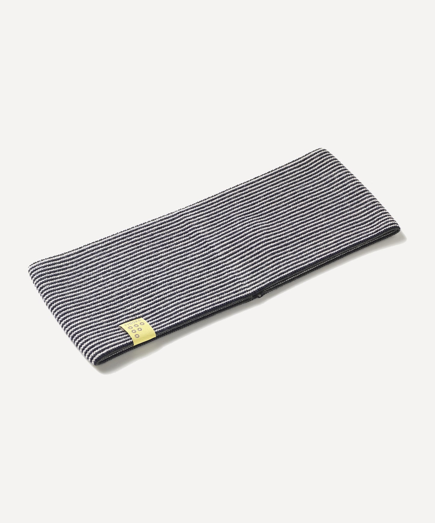 FINDRA Betty Head Band Stripe Charcoal Oatmeal Flat