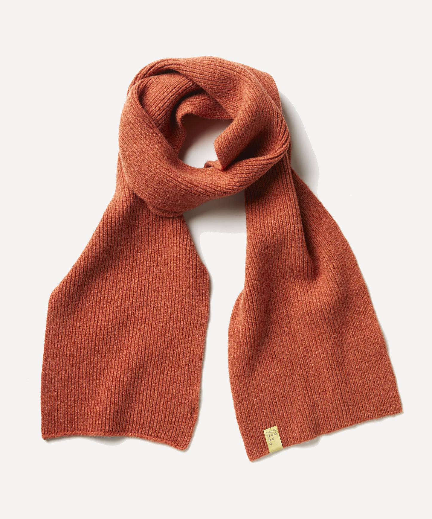 FINDRA Tweed Lambswool Scarf Ember