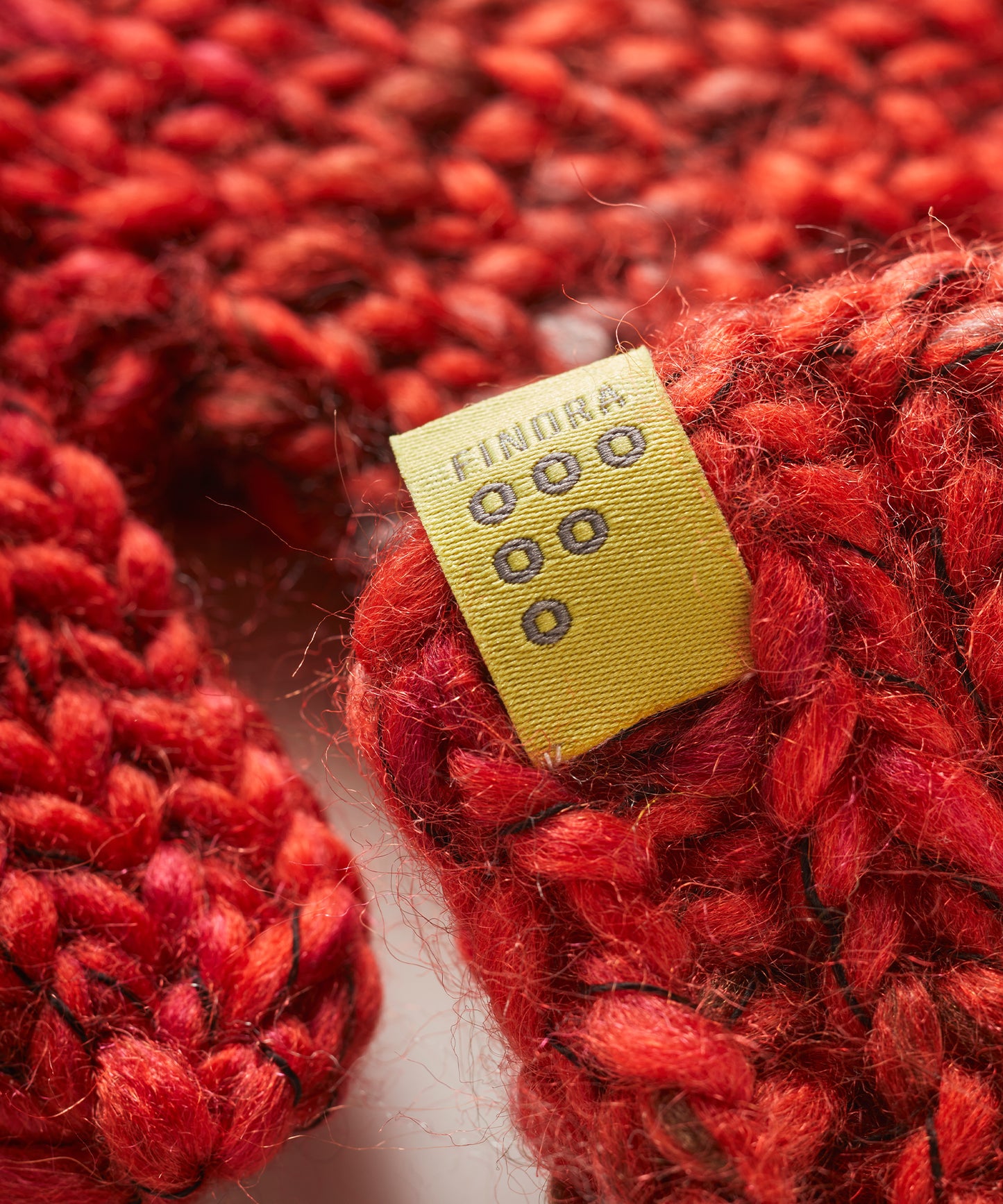 Pawkies Hand Knitted Mittens Inferno