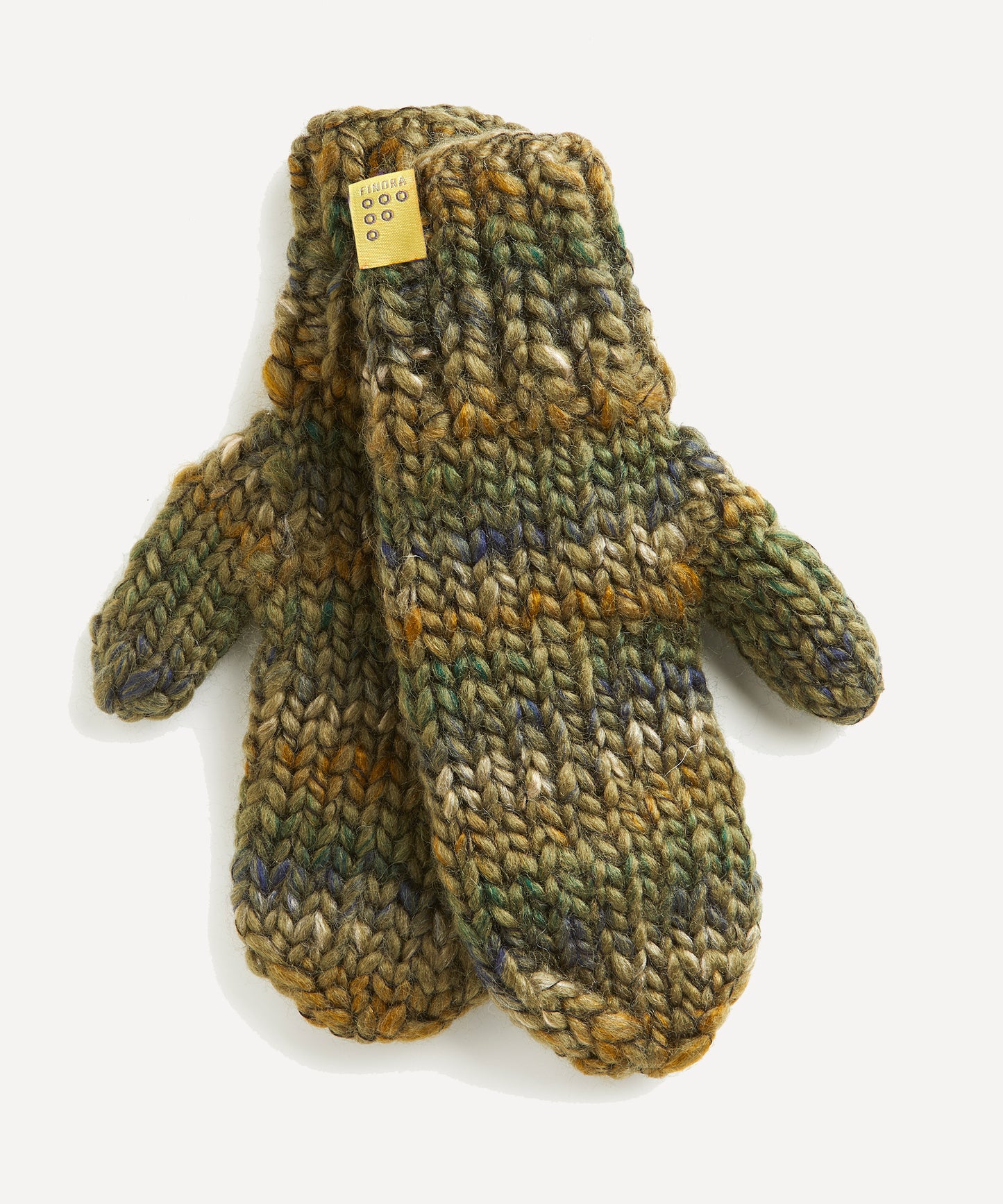 Pawkies Hand Knitted Mittens Bracken
