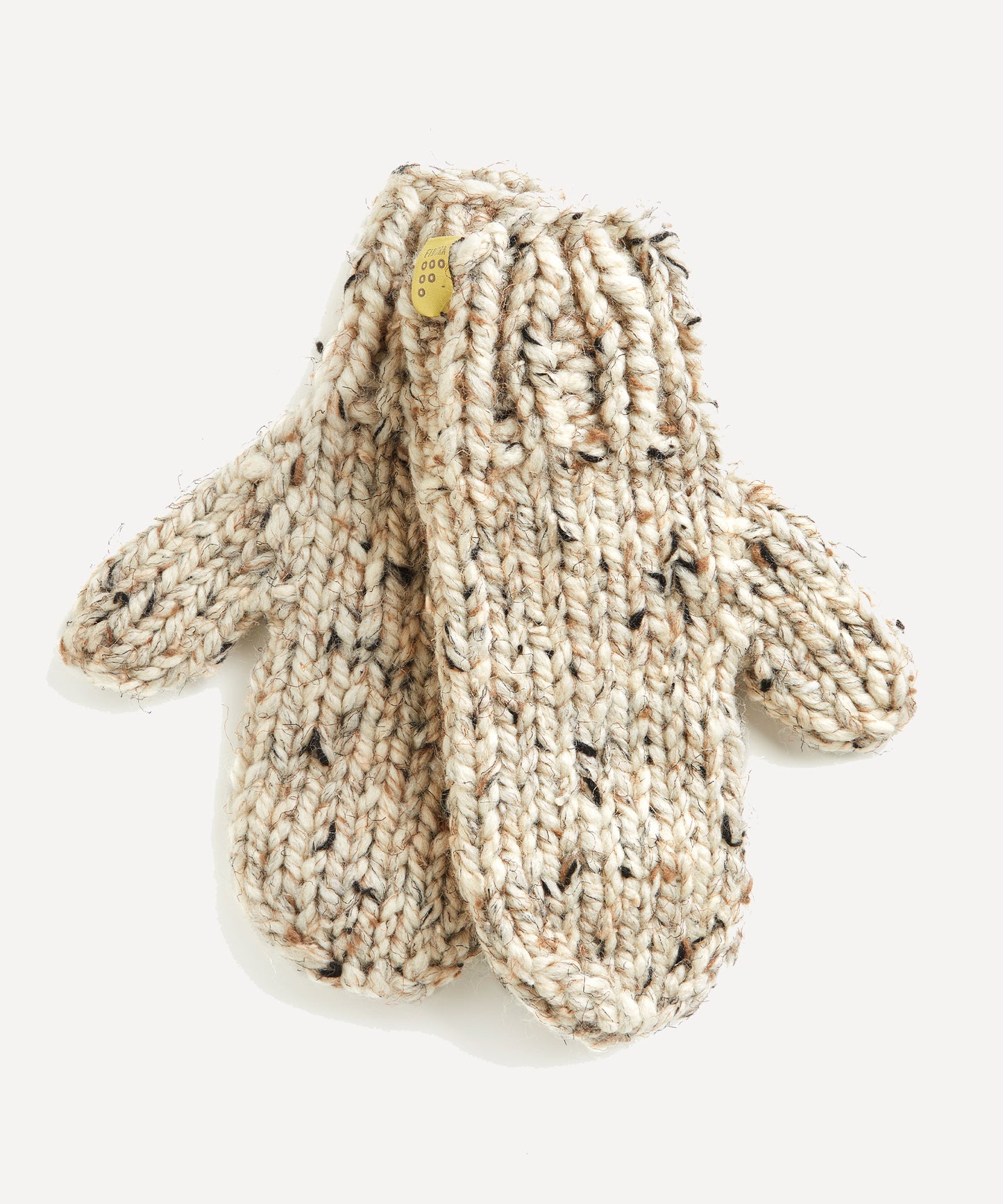 Pawkies Hand Knitted Mittens Oatmeal