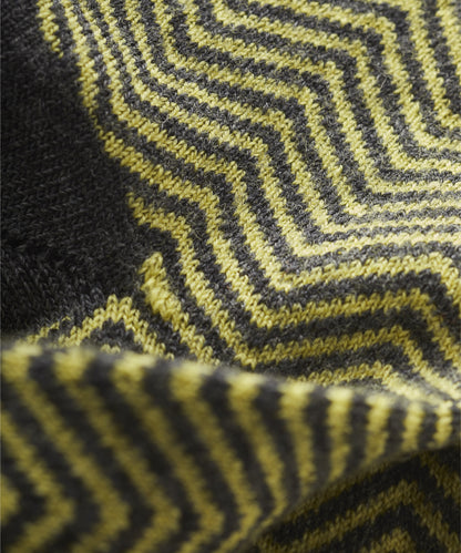 FINDRA Skye Herringbone Merino Socks Pollen Detail
