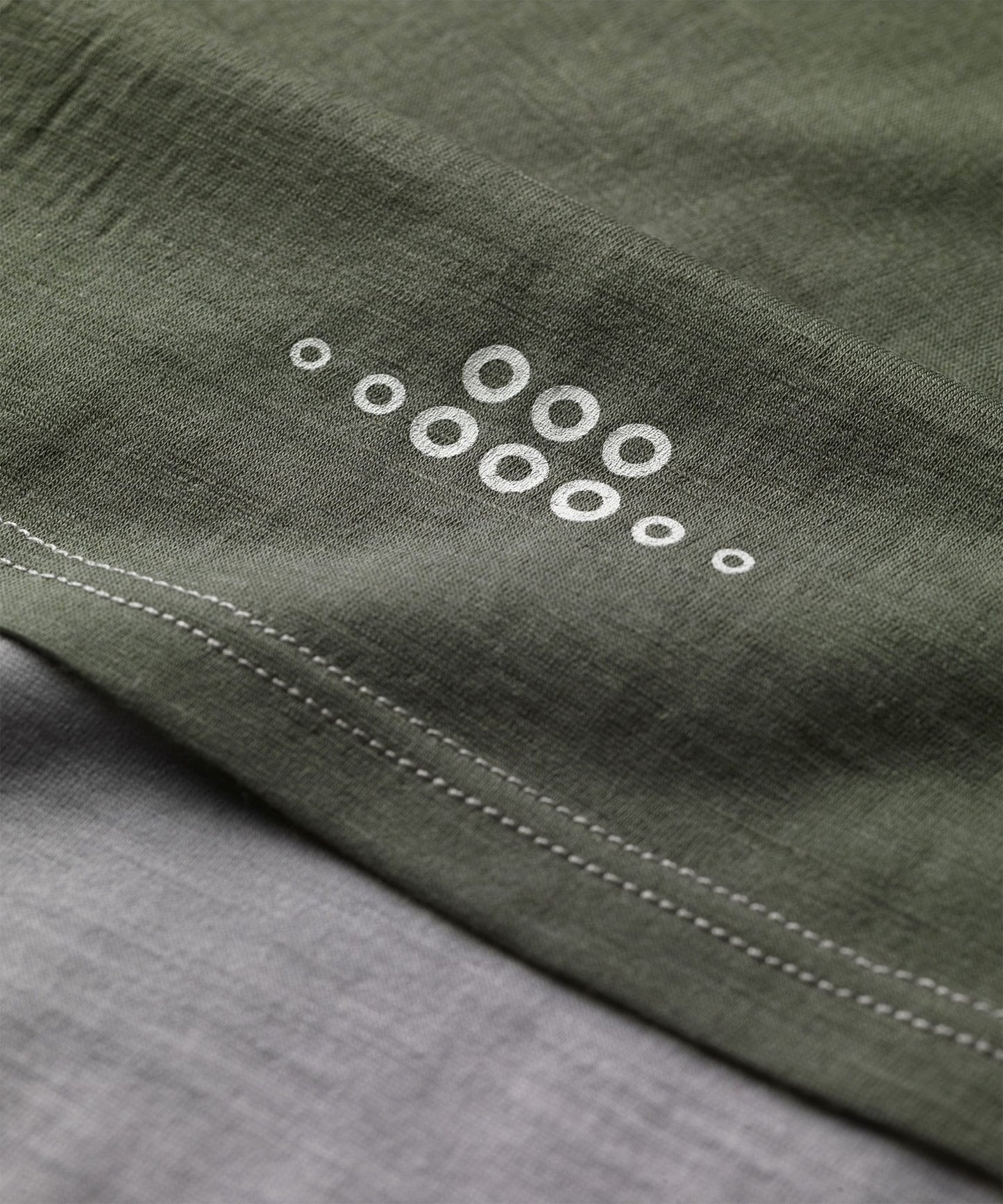 FINDRA Isla Merino Vest Mist/Thyme Detail
