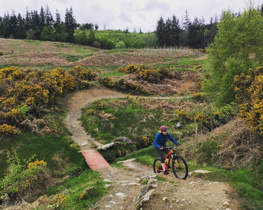 Alex Feechan, founder of FINDRA Mountain biking at Comrie Croft Perthshire Scotland