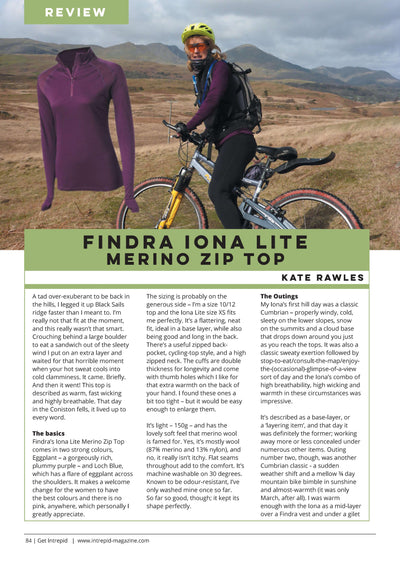 Intrepid Magazine reviews: FINDRA Iona Merino Lite