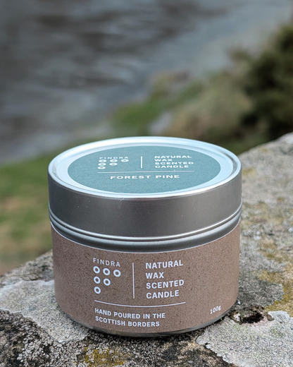Natural Wax Scented Candle – Travel Tin (100g)