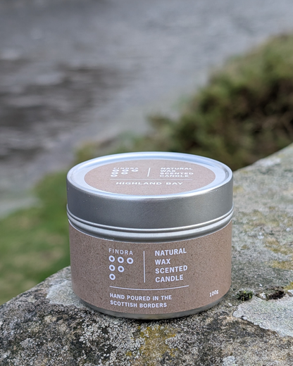 Natural Wax Scented Candle – Travel Tin (100g)