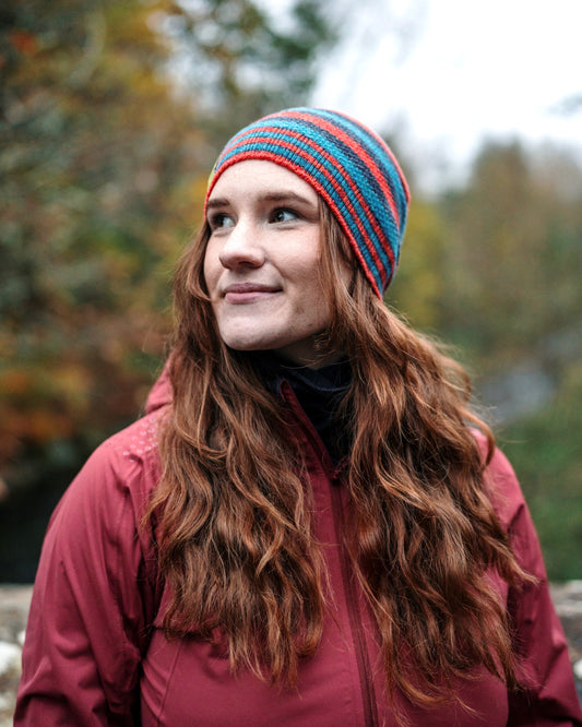 Betty Stripe Lambswool Beanie