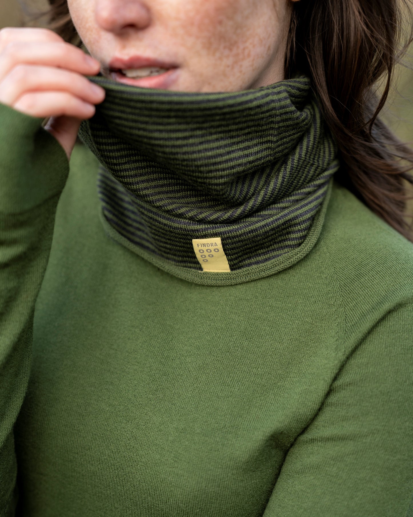 Betty Merino Fine Stripe Neck Warmer