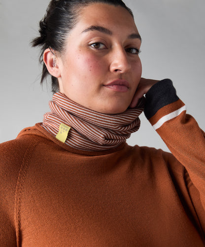Betty Merino Fine Stripe Neck Warmer