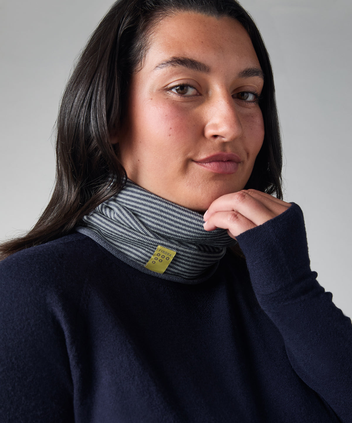 Betty Merino Fine Stripe Neck Warmer