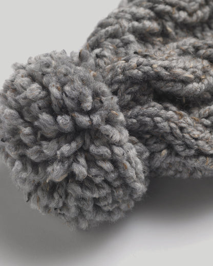 Merino Blend Cable Bobble Hat