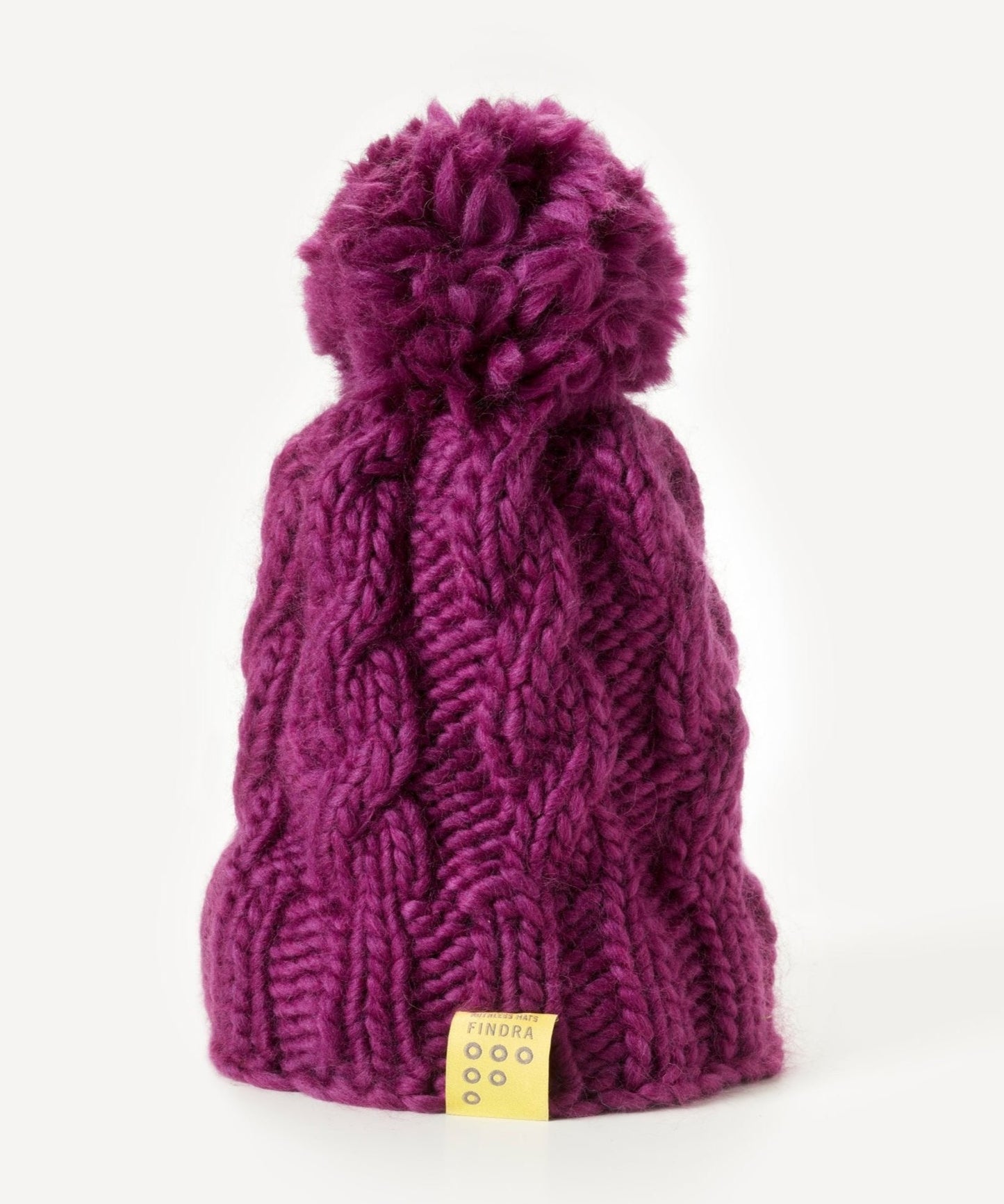 100% Merino Cable Bobble Hat