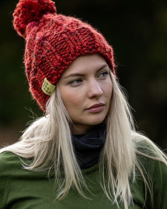 Merino Blend Cable Bobble Hat