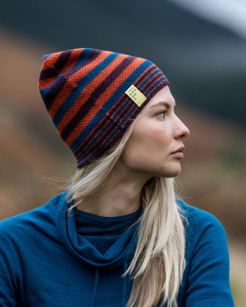 Betty Stripe Lambswool Beanie