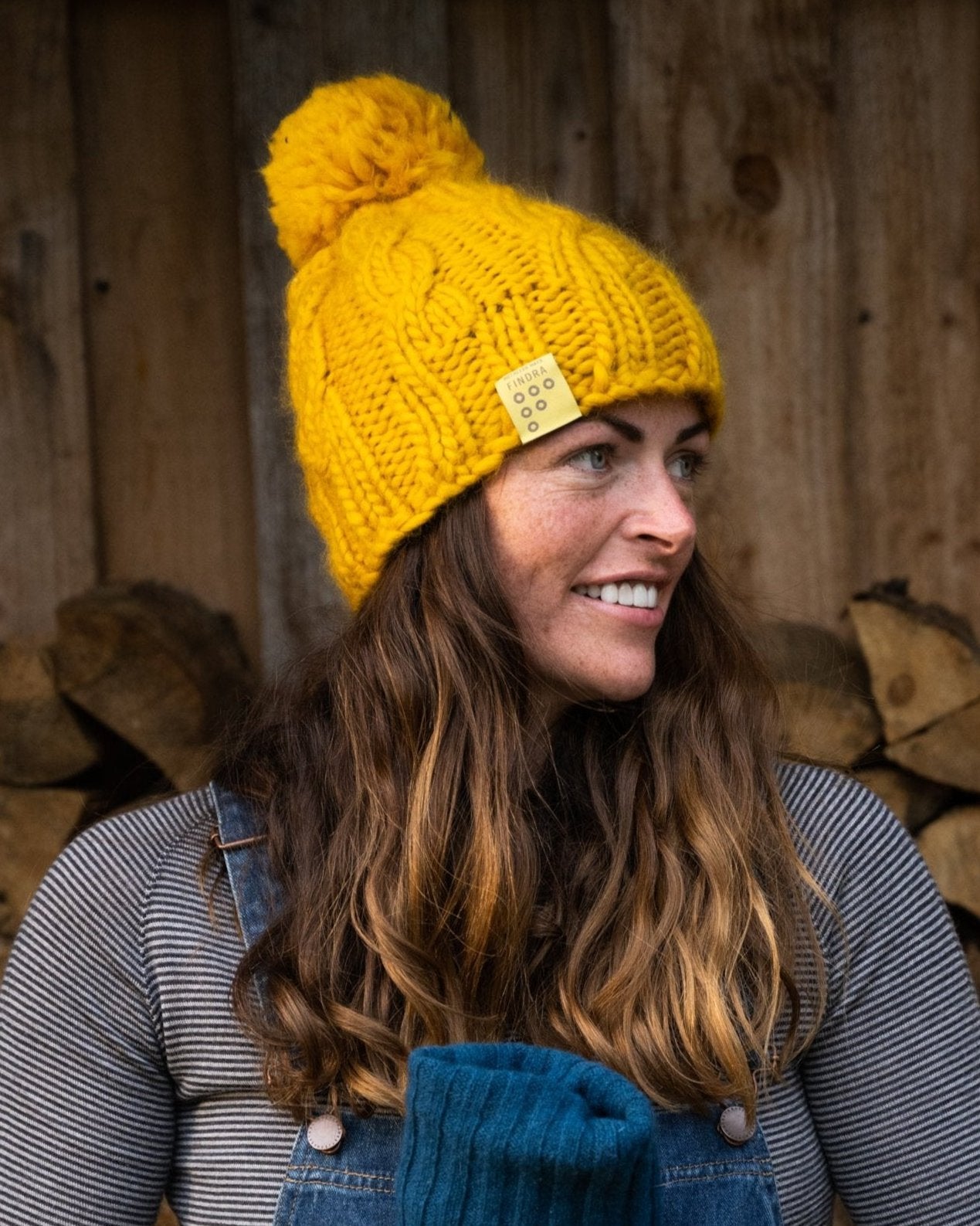 100% Merino Cable Bobble Hat