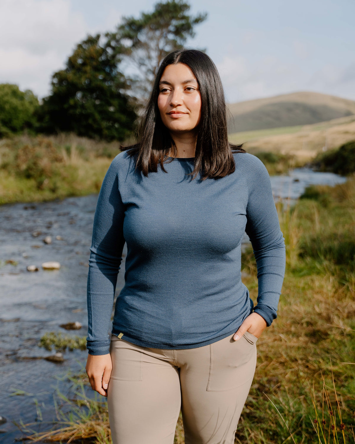 Fern Stripe Merino Base Layer