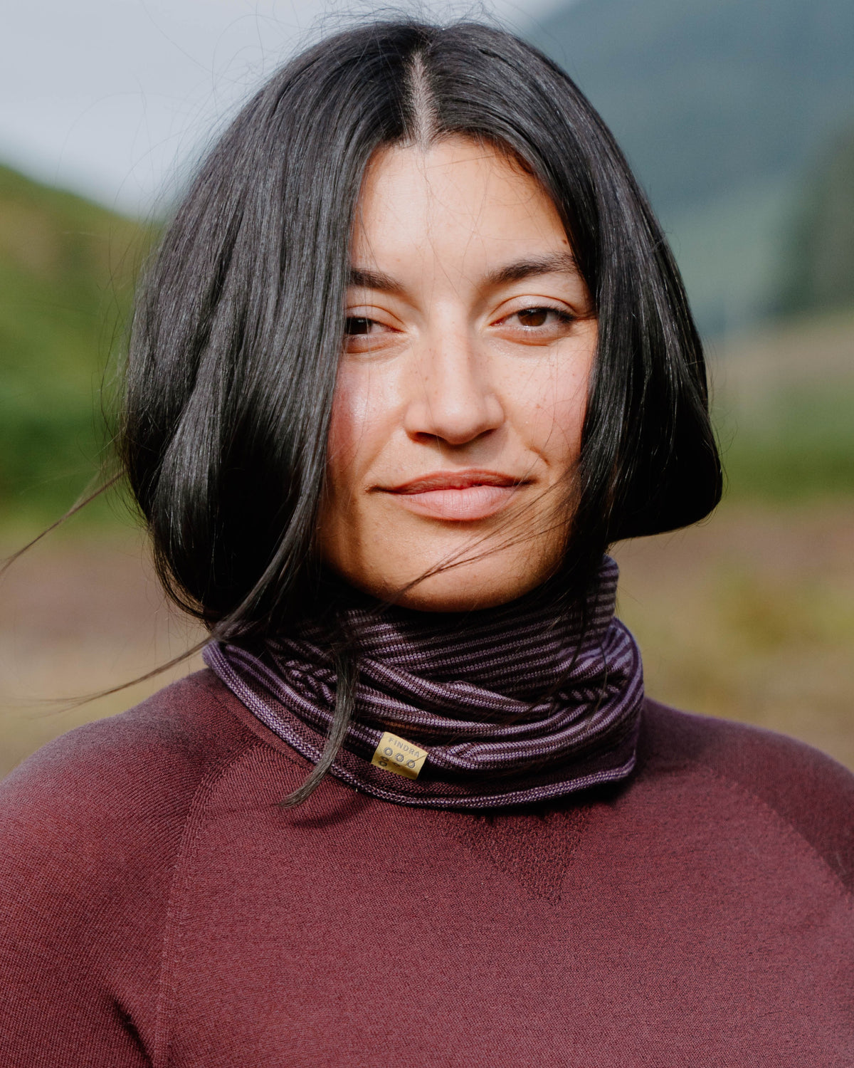 Betty Merino Fine Stripe Neck Warmer
