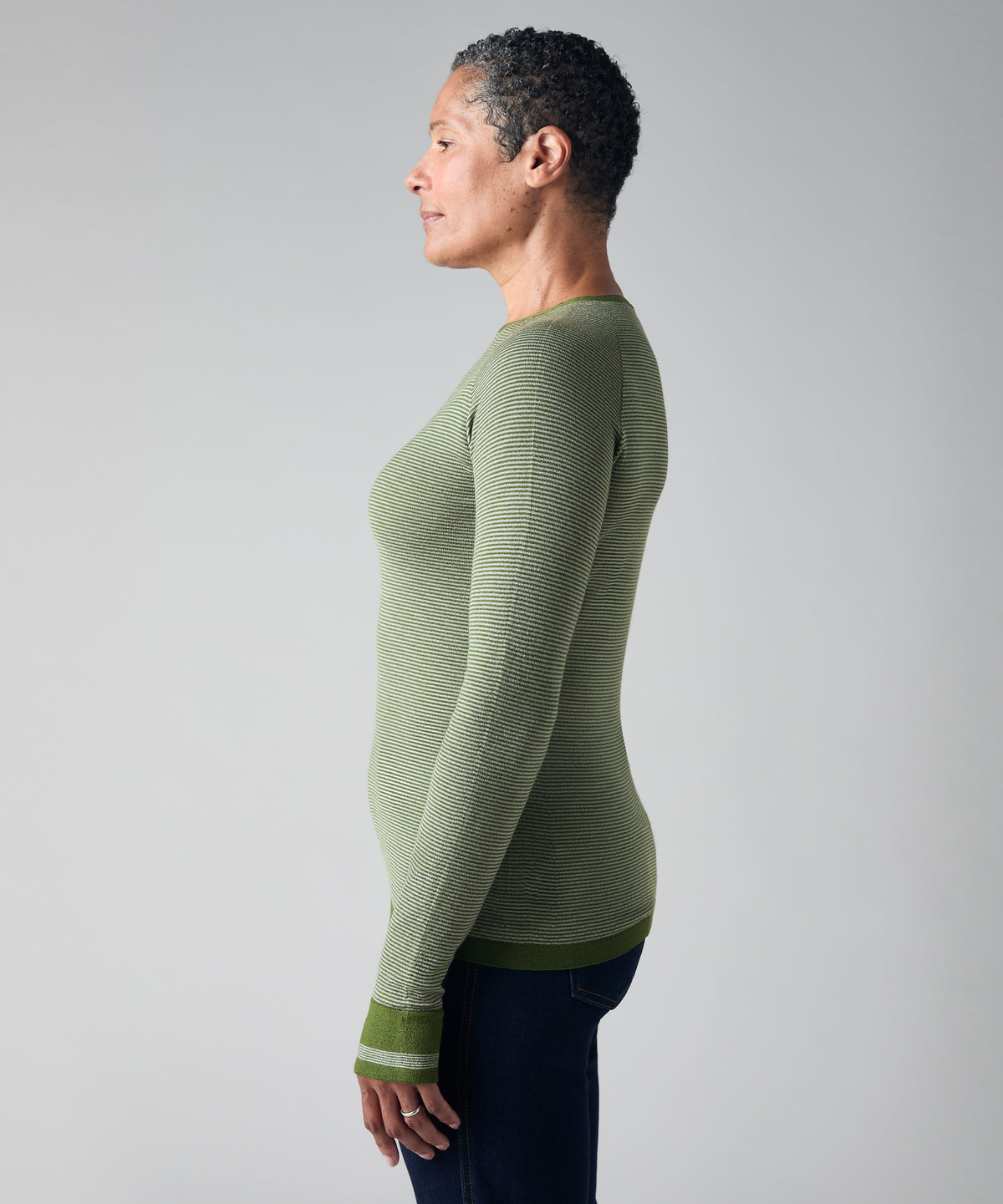 Fern Stripe Merino Base Layer