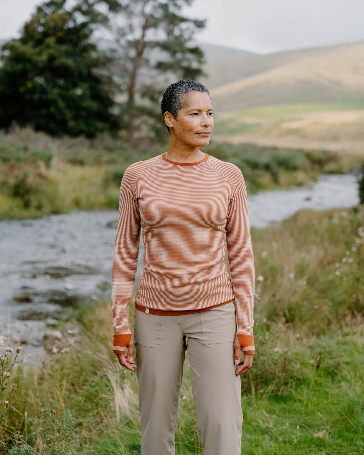 Fern Stripe Merino Base Layer