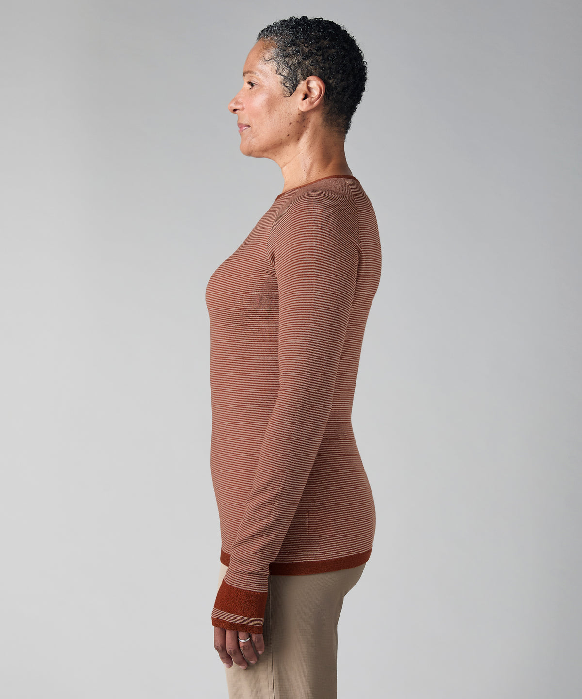 Fern Stripe Merino Base Layer