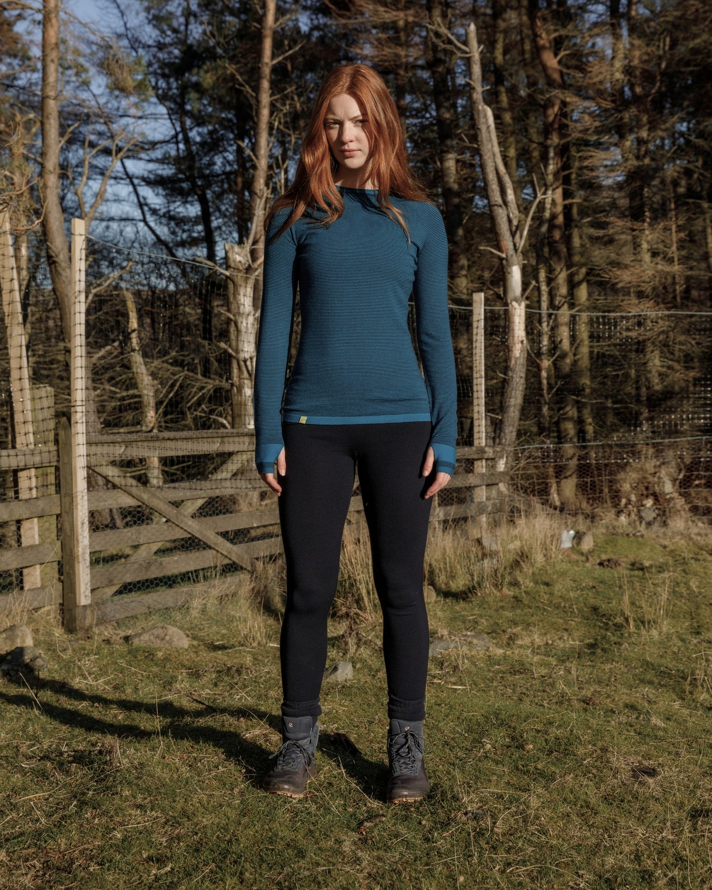 Fern Stripe Merino Base Layer