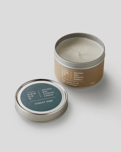 Natural Wax Scented Candle – Travel Tin (100g)