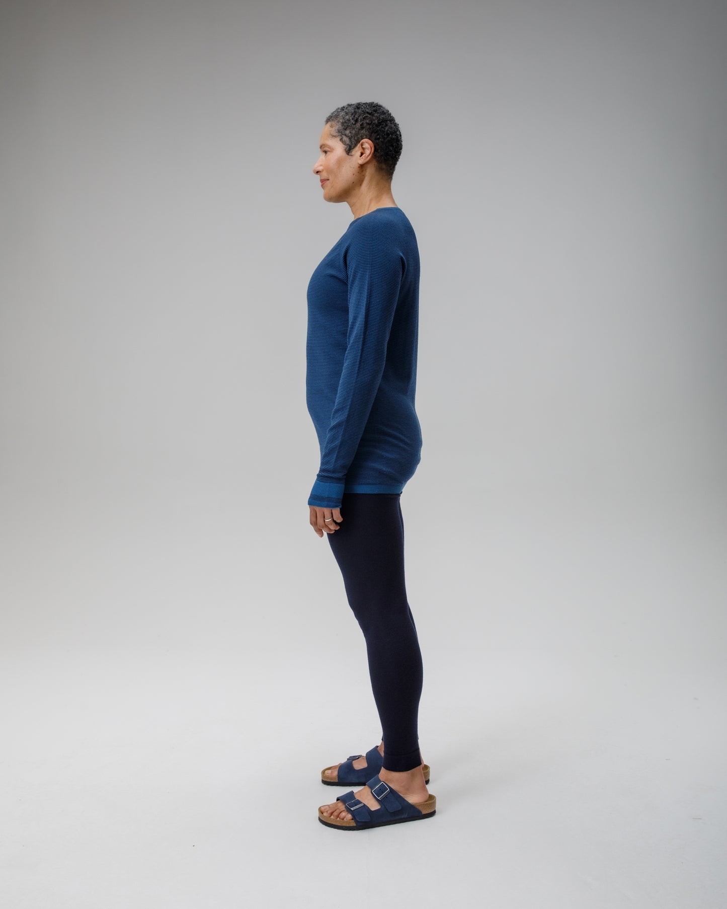 Linton Merino Stripe Base Layer - Relaxed Fit