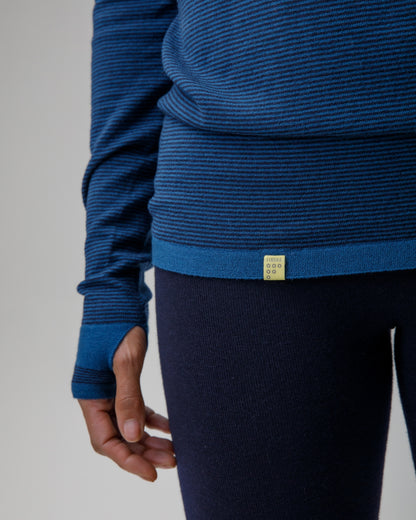 Linton Merino Stripe Base Layer - Relaxed Fit