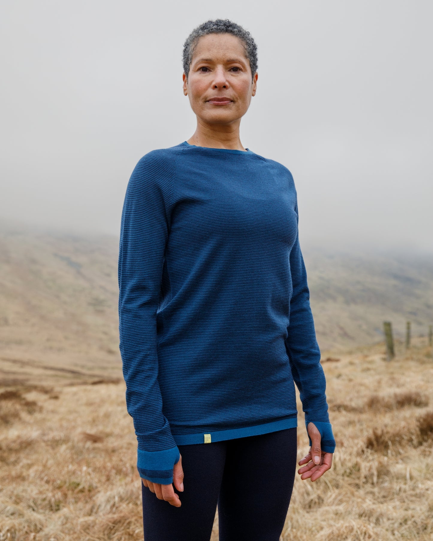 Linton Merino Stripe Base Layer - Relaxed Fit