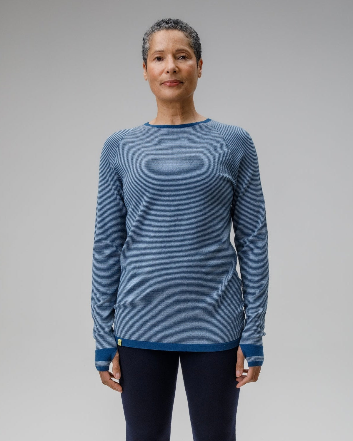 Linton Merino Stripe Base Layer Relaxed Fit