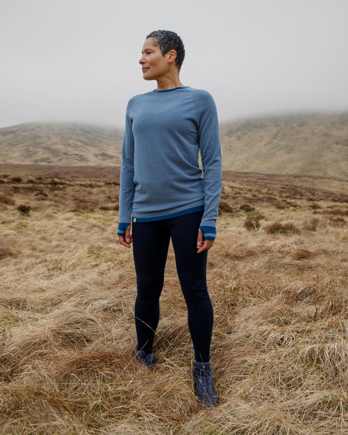 Linton Merino Stripe Base Layer - Relaxed Fit
