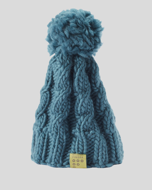 100% Merino Cable Bobble Hat