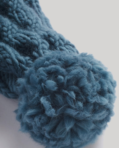 100% Merino Cable Bobble Hat