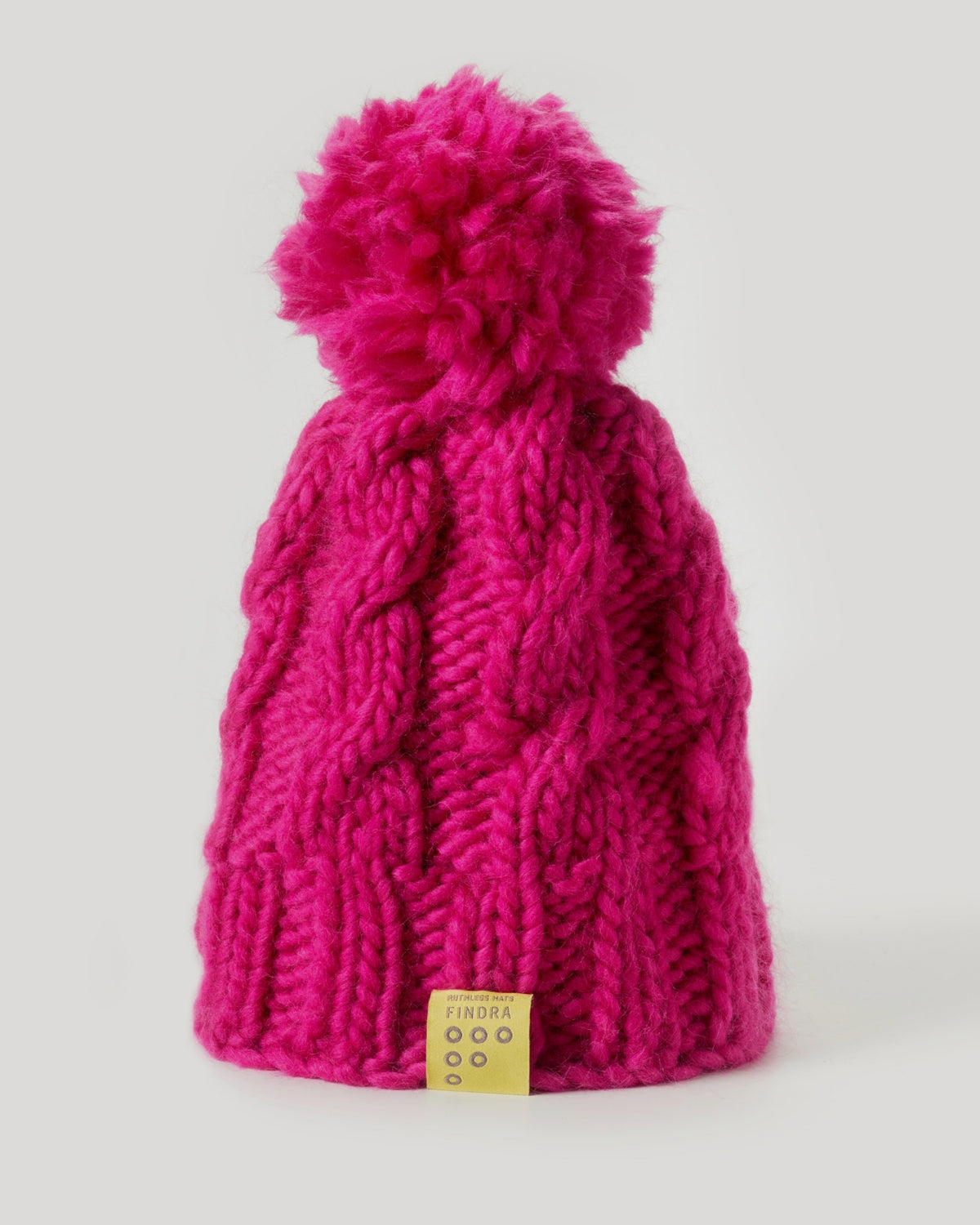100% Merino Cable Bobble Hat