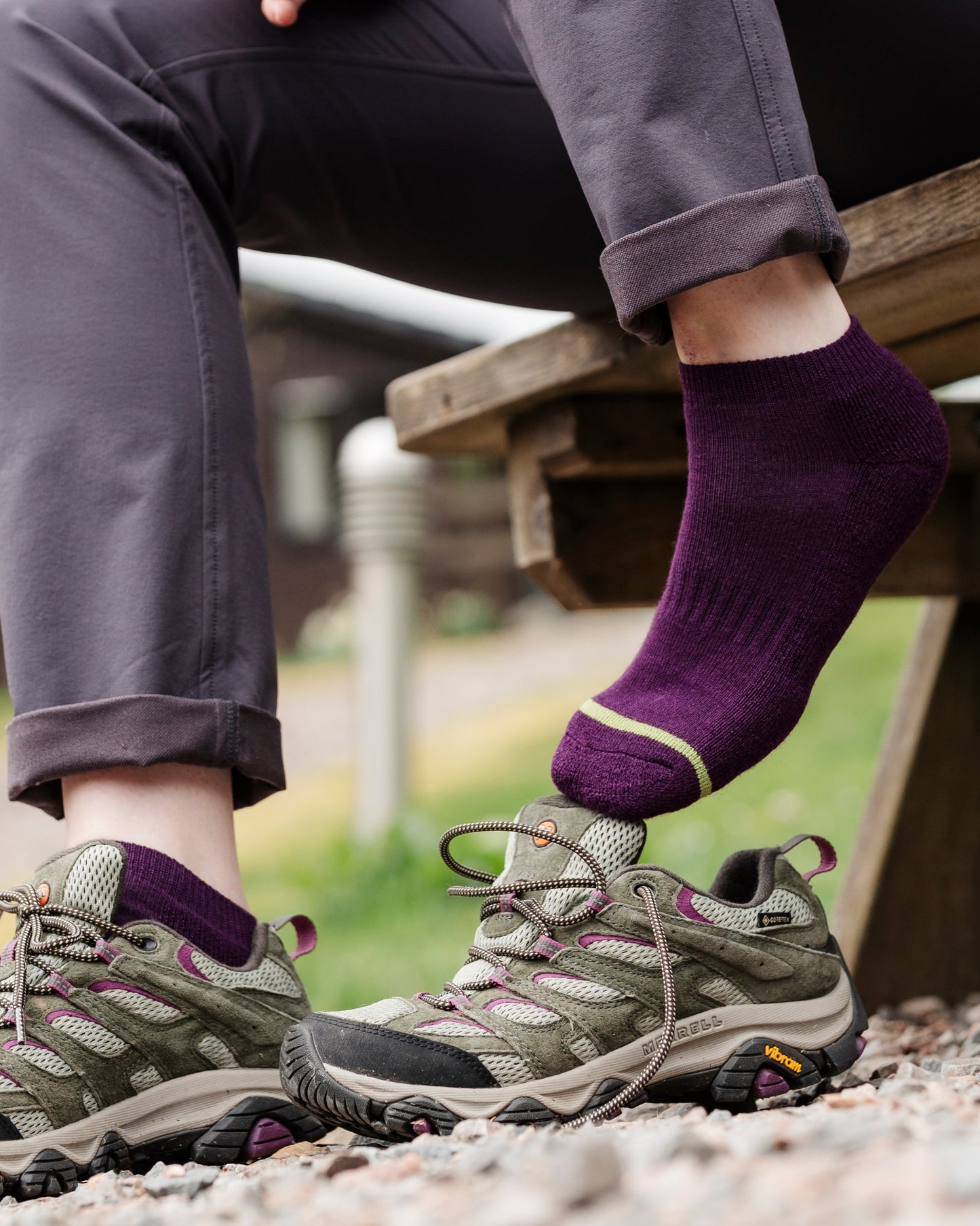 Tillie Merino Trainer Socks