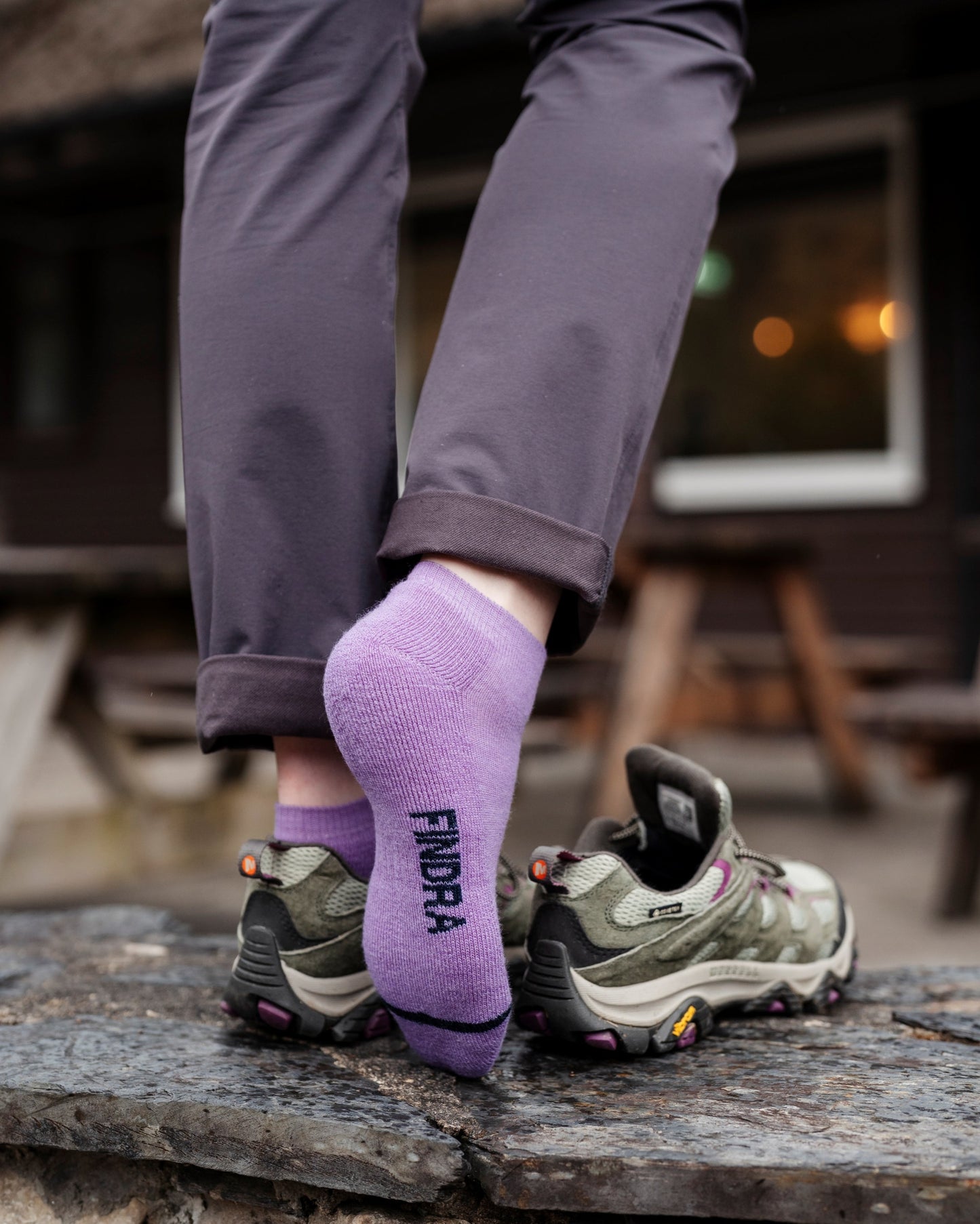 Tillie Merino Trainer Socks