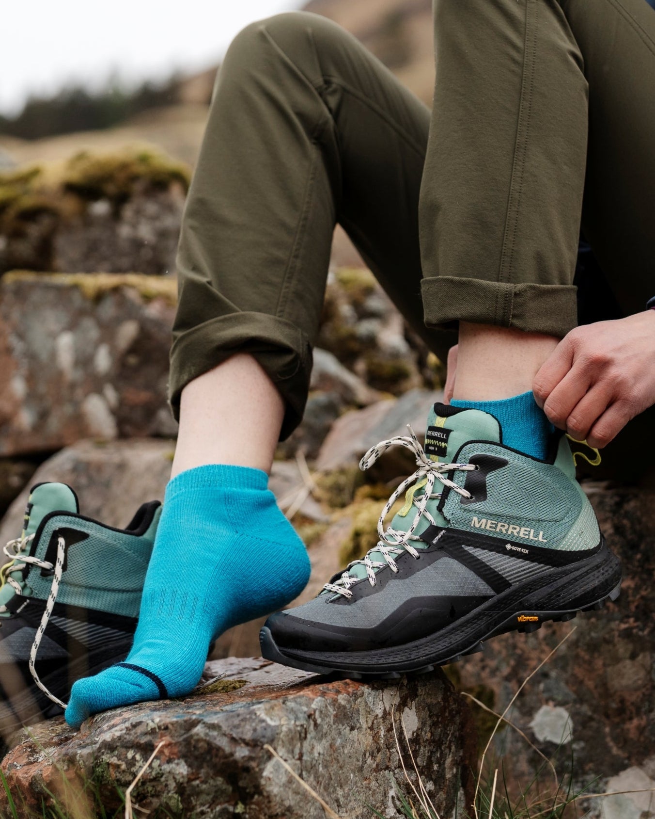Tillie Merino Trainer Socks