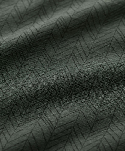 FINDRA Alys Merino-Lite Printed Vest Top Thyme Pattern
